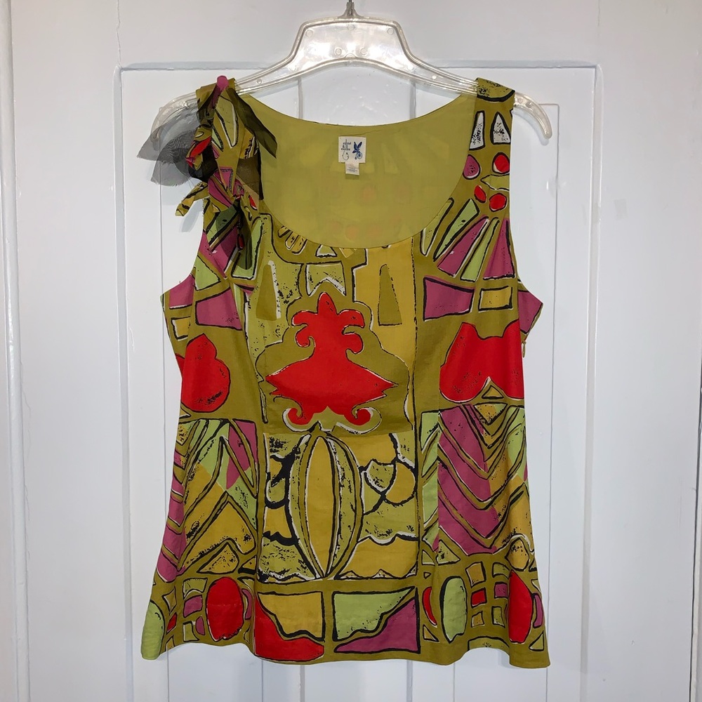Anthropologie Edme & Esyllte Plantain Lily Blouse